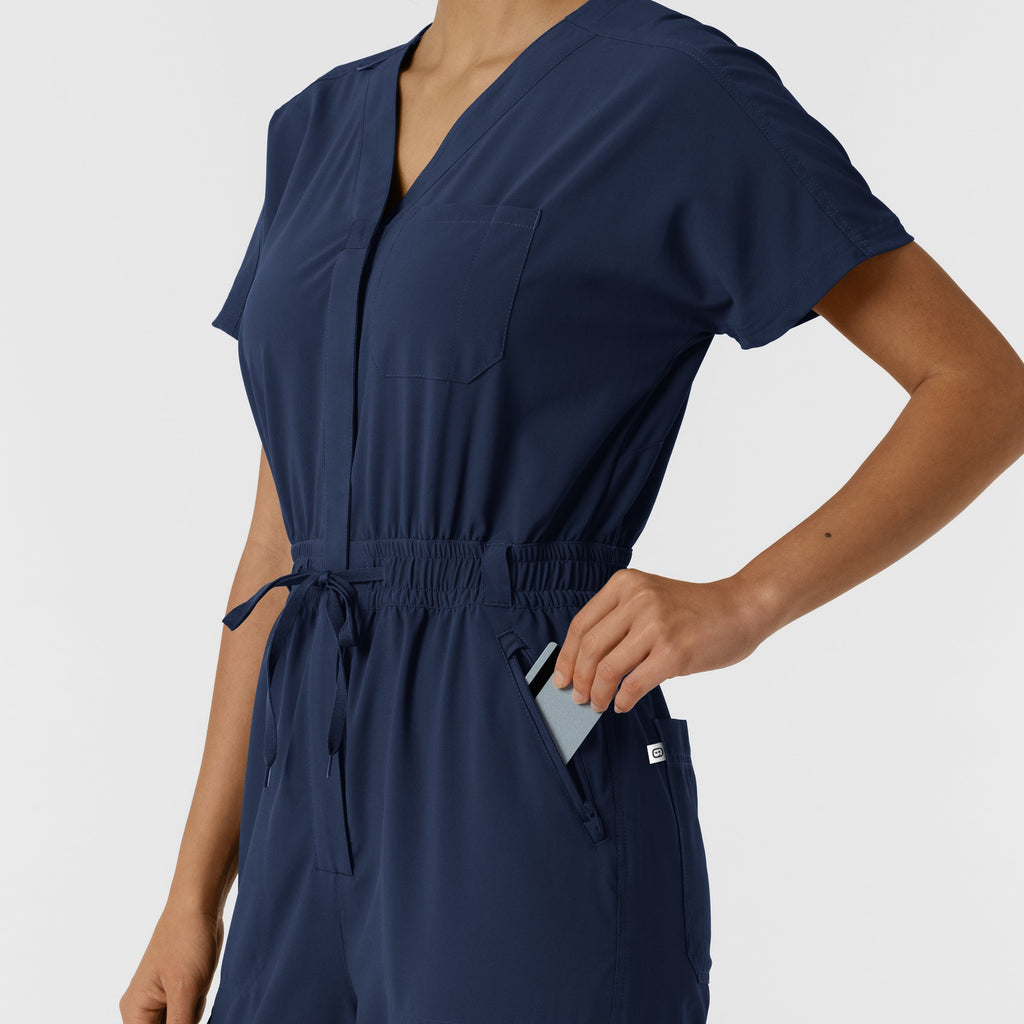 RENEW 3234 Cargo Jogger Scrub Jumpsuit Navy