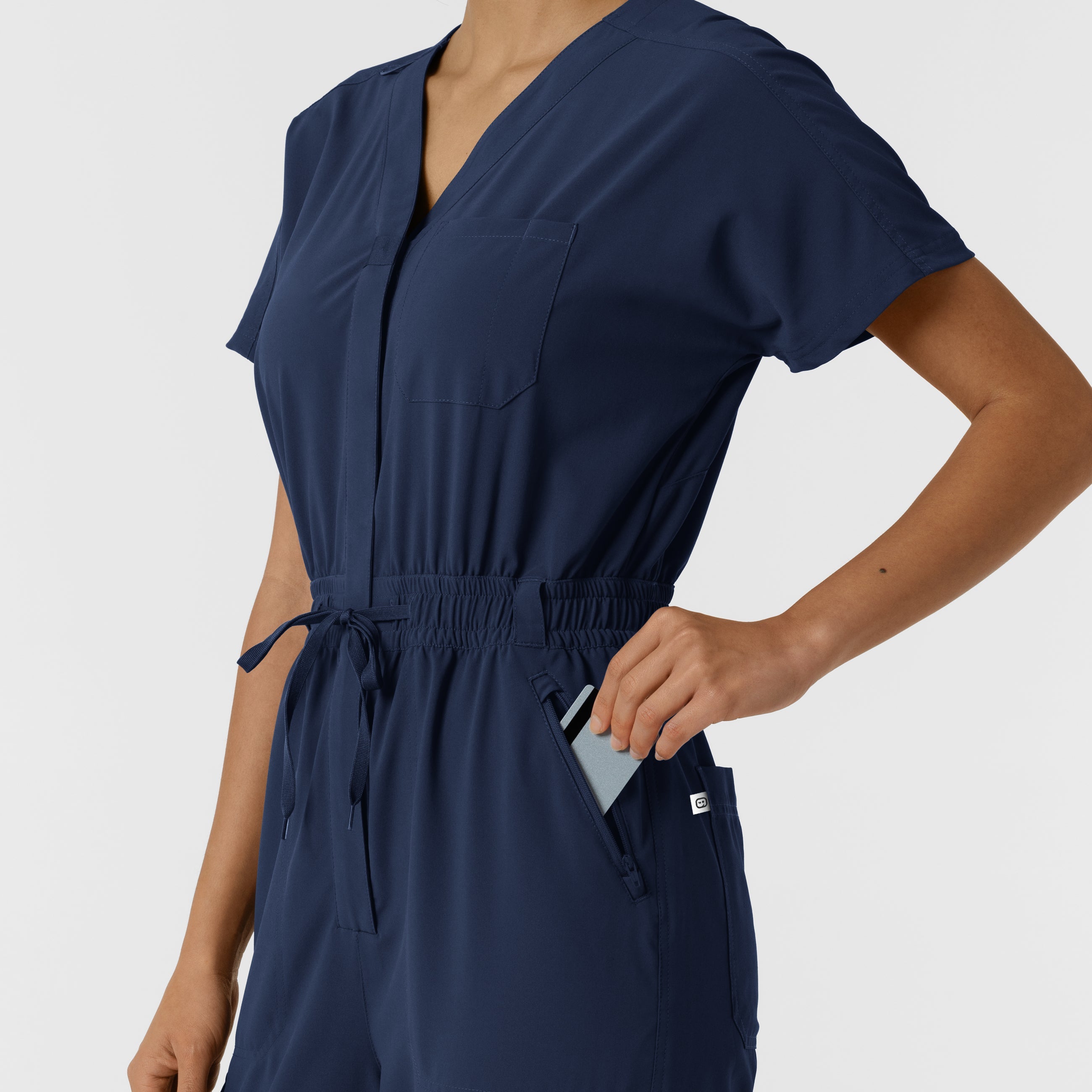 RENEW 3234 Cargo Jogger Scrub Jumpsuit Navy