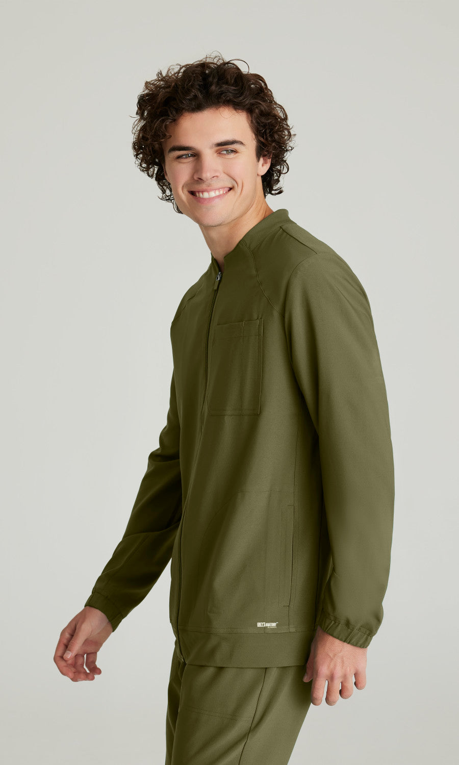 Grey's Anatomy Evolve GSSW887 Cycle Scrub Jacket Fern