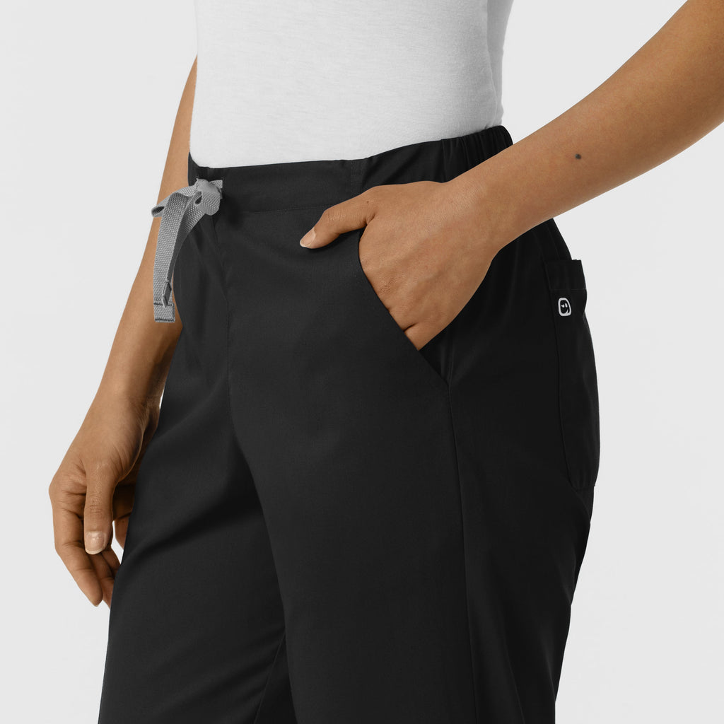 WonderWORK 506 Cargo Jogger Scrub Pants Black