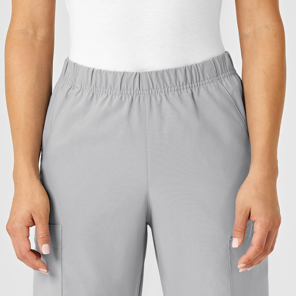 W123 5855 Unisex Multi-Cargo Scrub Pants Grey