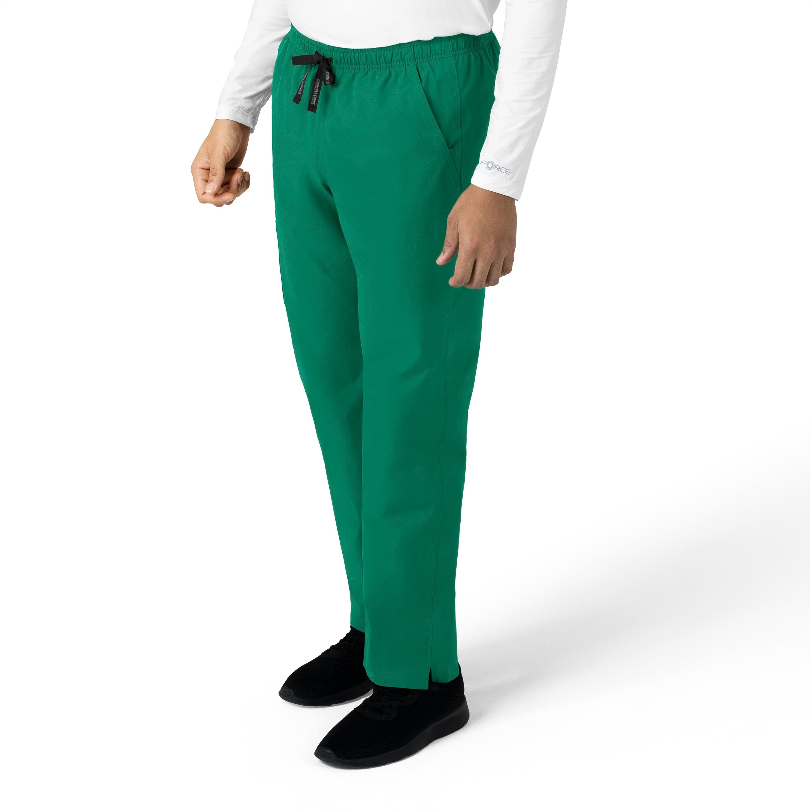 Force Essentials C55013 Unisex Elastic Waist Cargo Scrub Pants Hunter