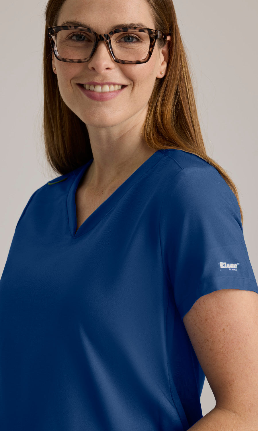 Grey's Anatomy Evolve GSST262 Promise Maternity Scrub Top Indigo