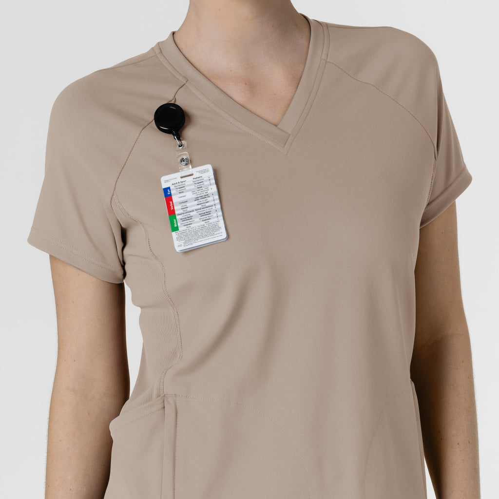 RENEW 6259 Knit Flex-n-Reach V-Neck Raglan Scrub Top Haze