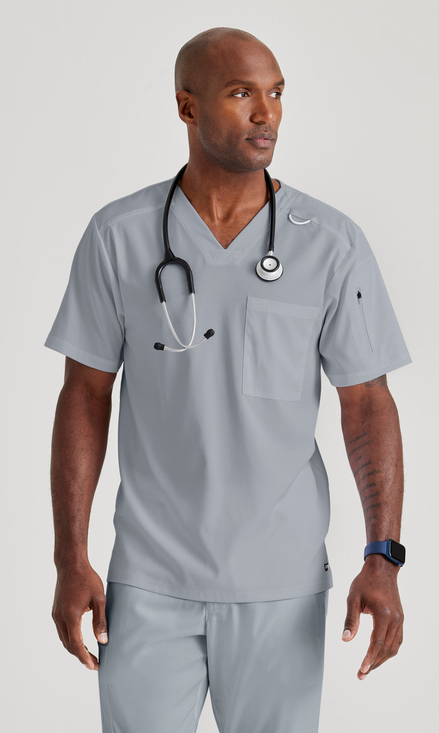 Grey's Anatomy Stretch GRST079 Murphy Scrub Top Moonstruck