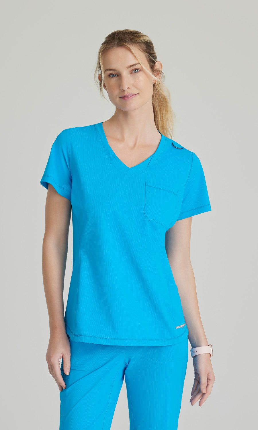 Skechers Slip-Ins Knits SKT221 Flow Knit Scrub Top Bold Azure