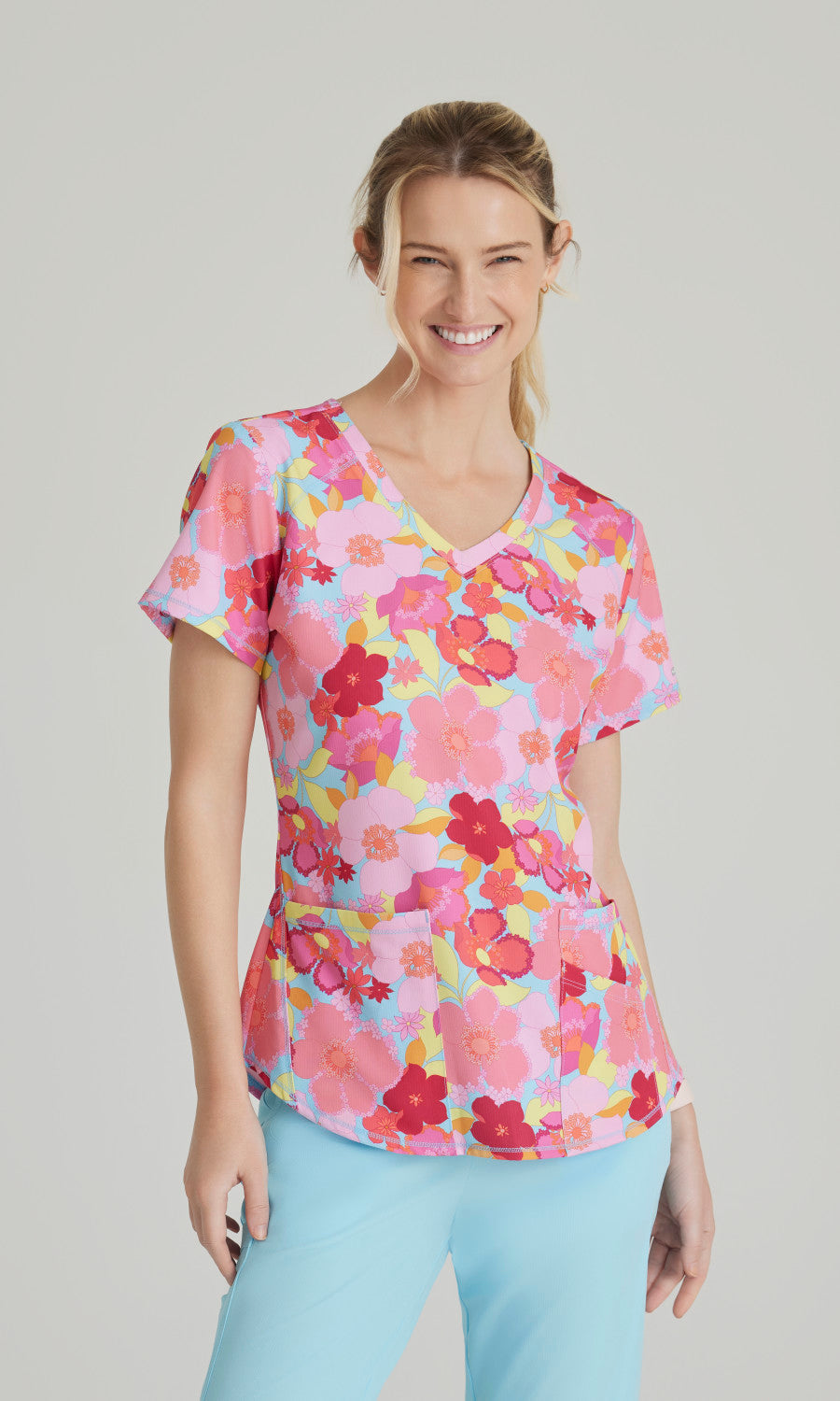 Skechers SKT021 Essence Scrub Top Blissful Blossom