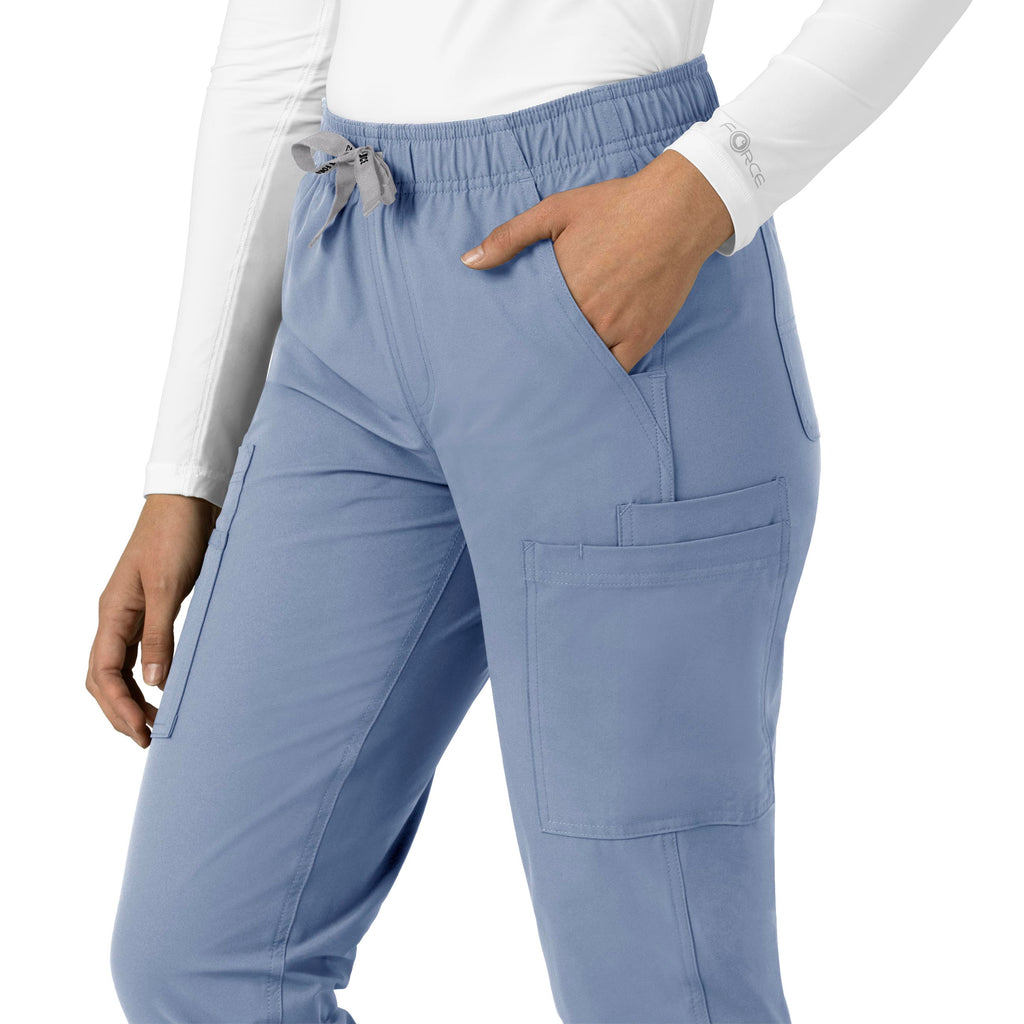Force Essentials C51213 Straight Leg Scrub Pants Ceil Blue