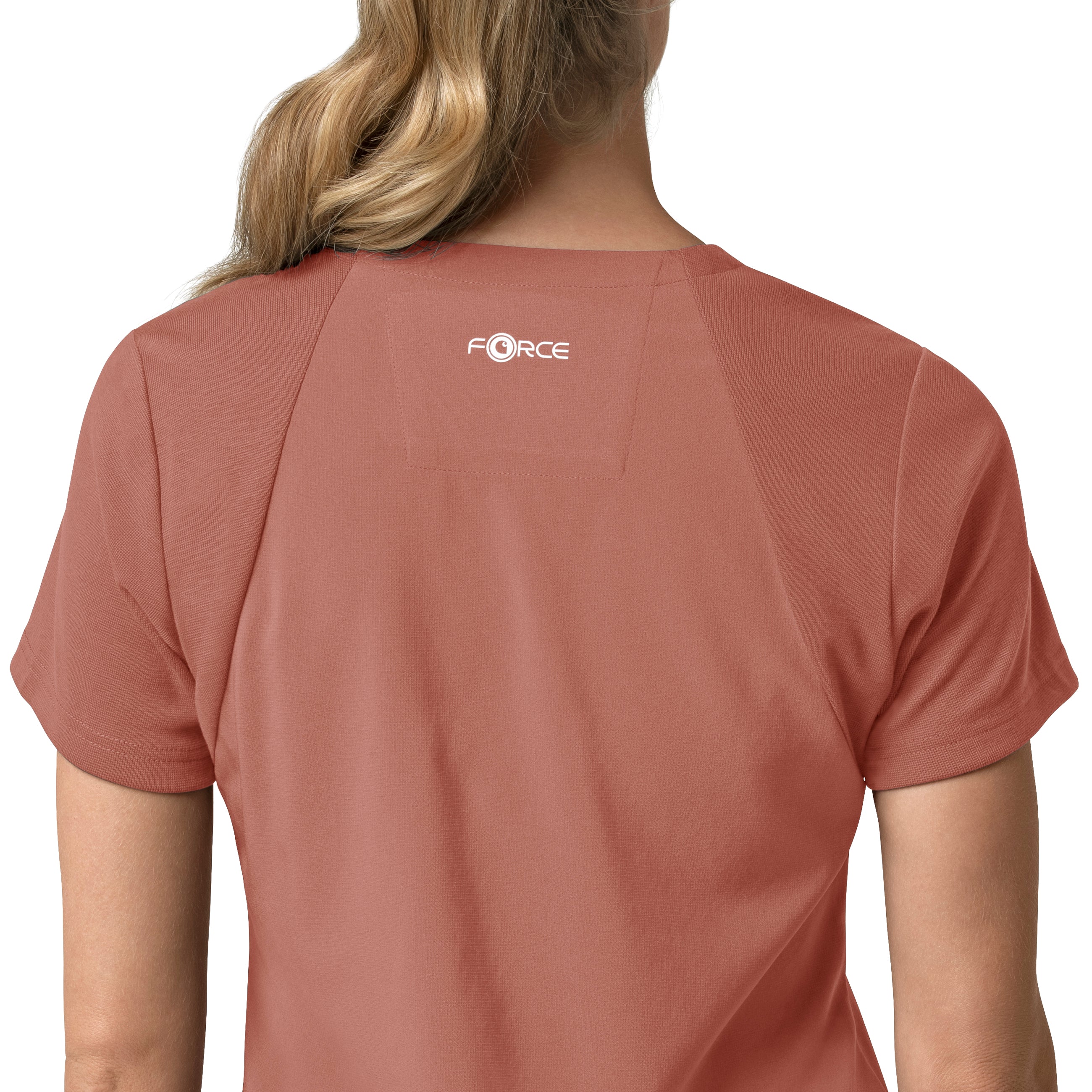 Force Cross-Flex C13210 Flex Panel V-Neck Scrub Top Wildrose