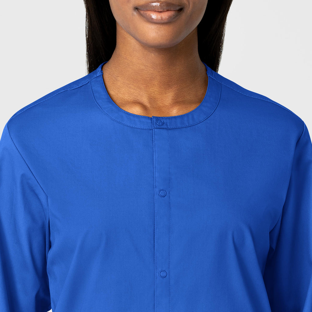 WonderWORK 800 Unisex Snap Front Jacket Royal