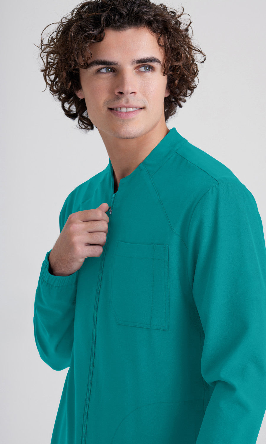 Grey's Anatomy Evolve GSSW887 Cycle Scrub Jacket Teal