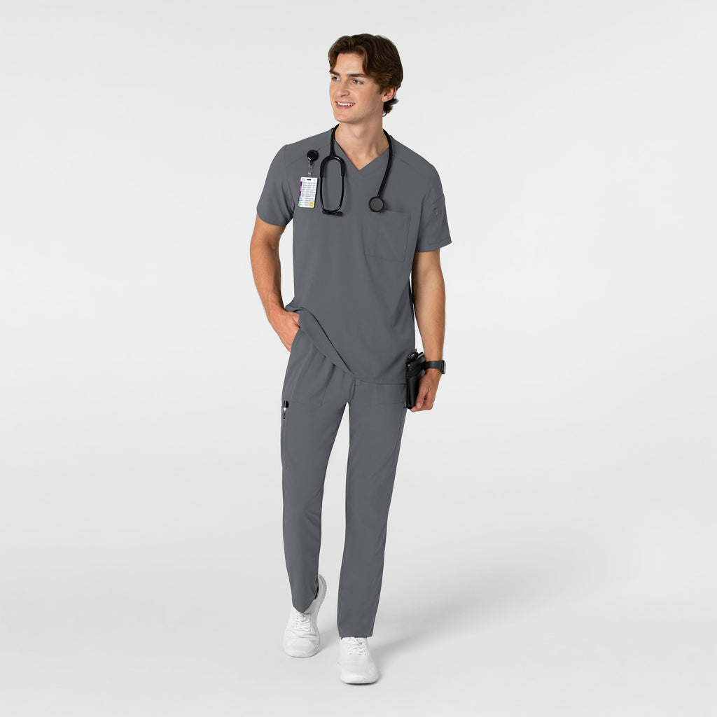 RENEW 5834 Men's Tapered Scrub Pants Pewter