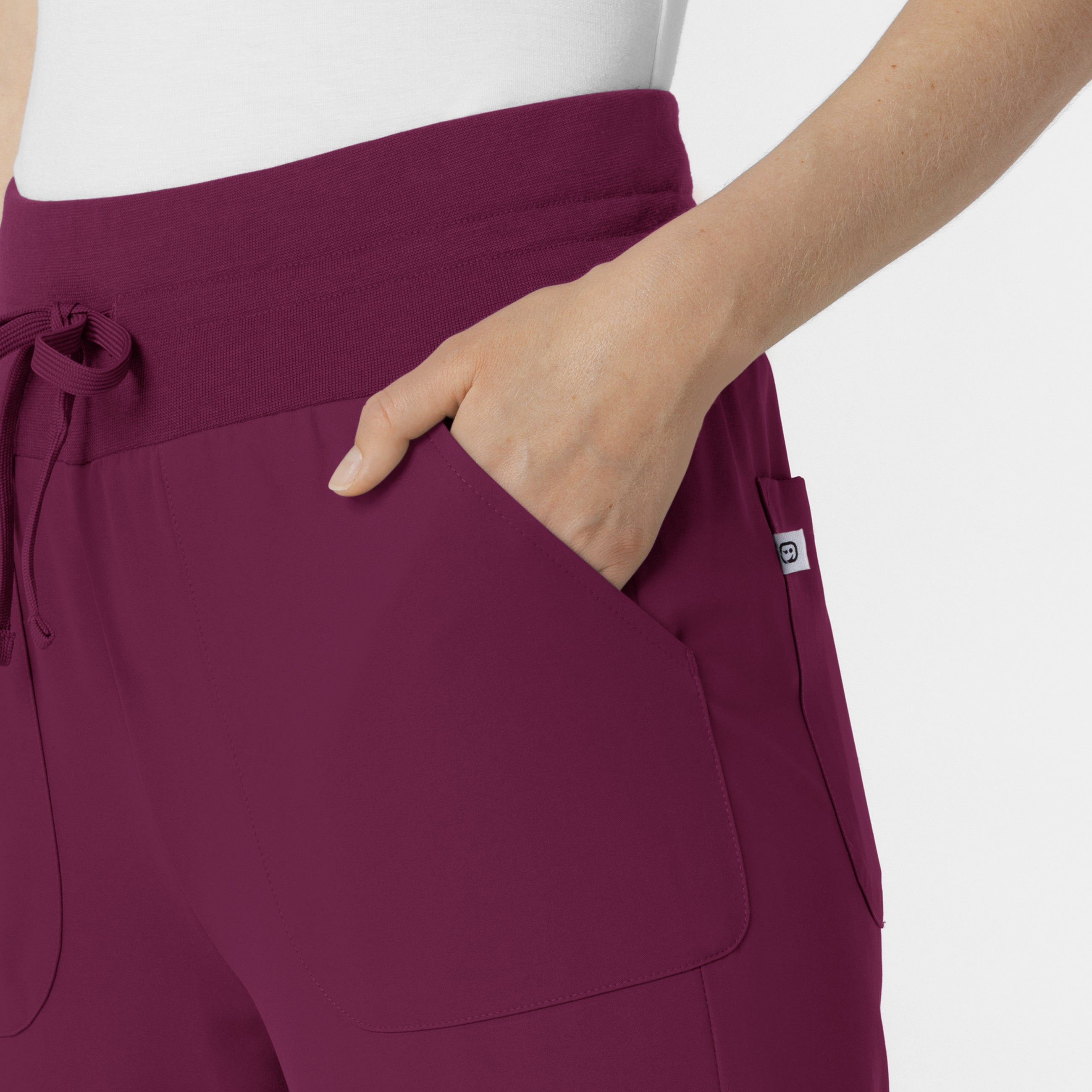 Thrive 5522 Convertible Stirrup Jogger Scrub Pants Wine