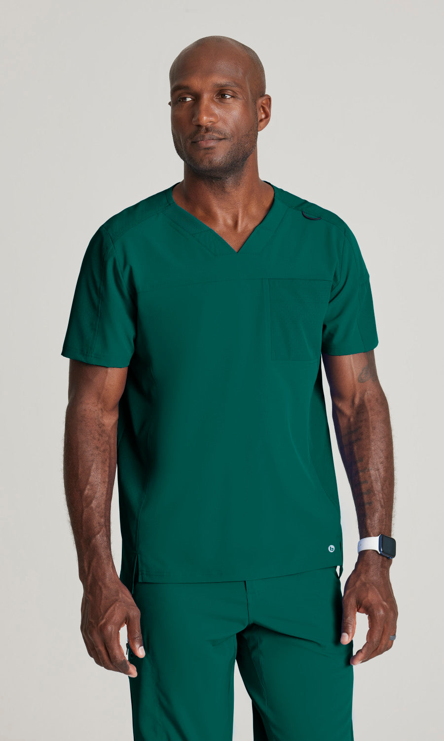 Barco One BOT195 Velocity Scrub Top Hunter Green