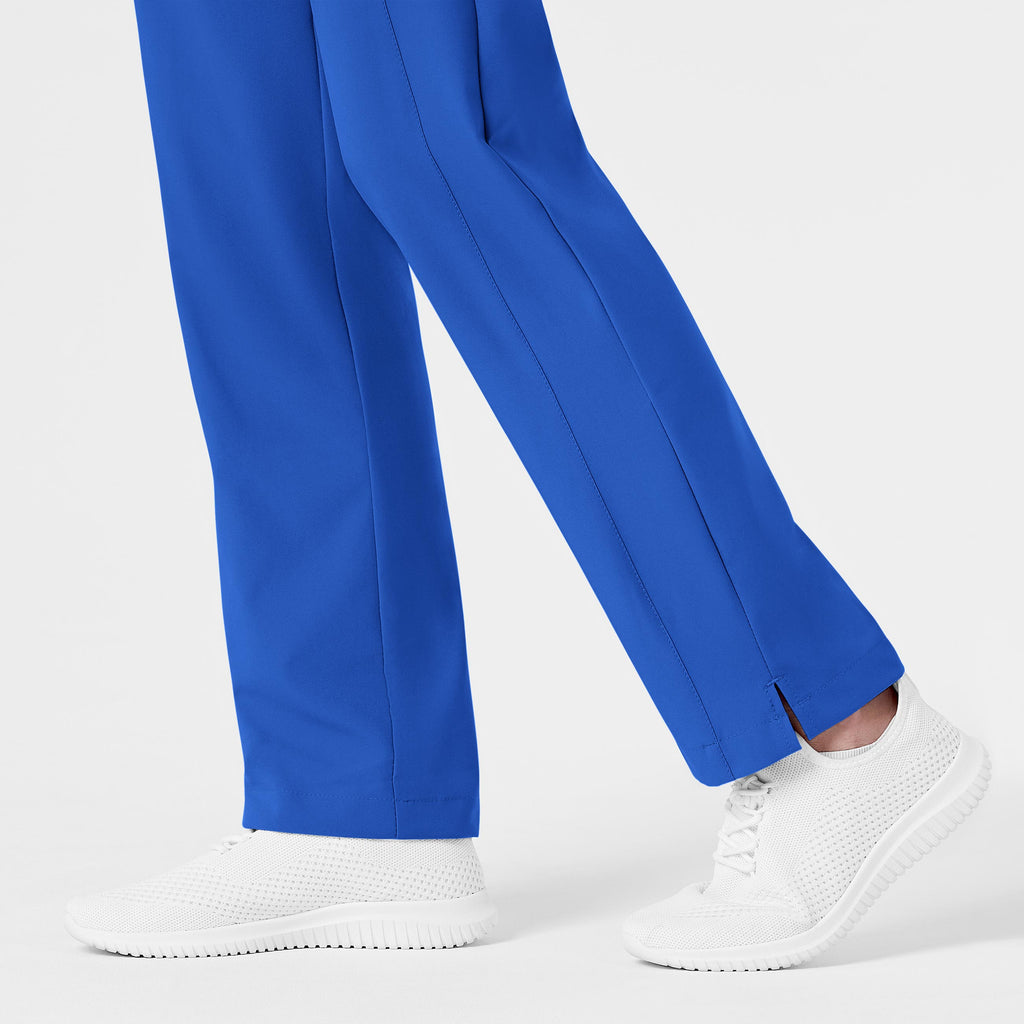 W123 5155 Flat Front Cargo Scrub Pants Royal