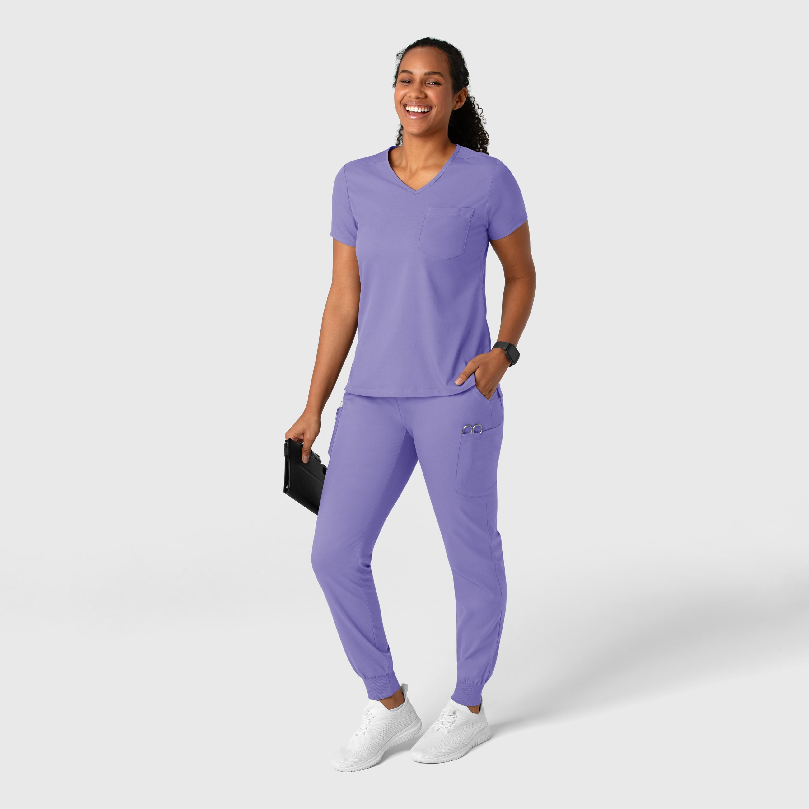 Boundless 5151 Jogger Scrub Pants Iris Purple