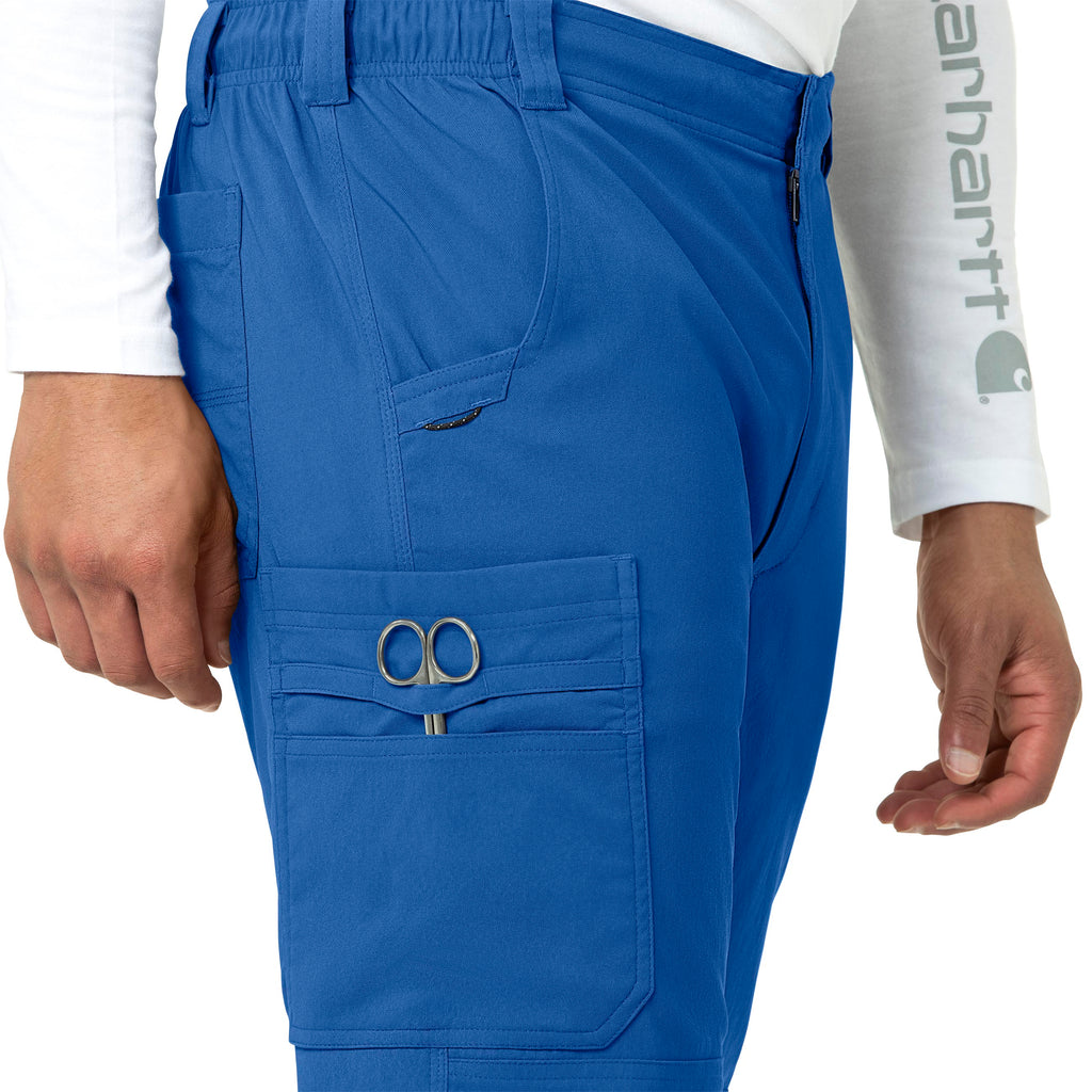 Rugged Flex Peak C55037 Men's Straight Leg Cargo Scrub Pants Royal