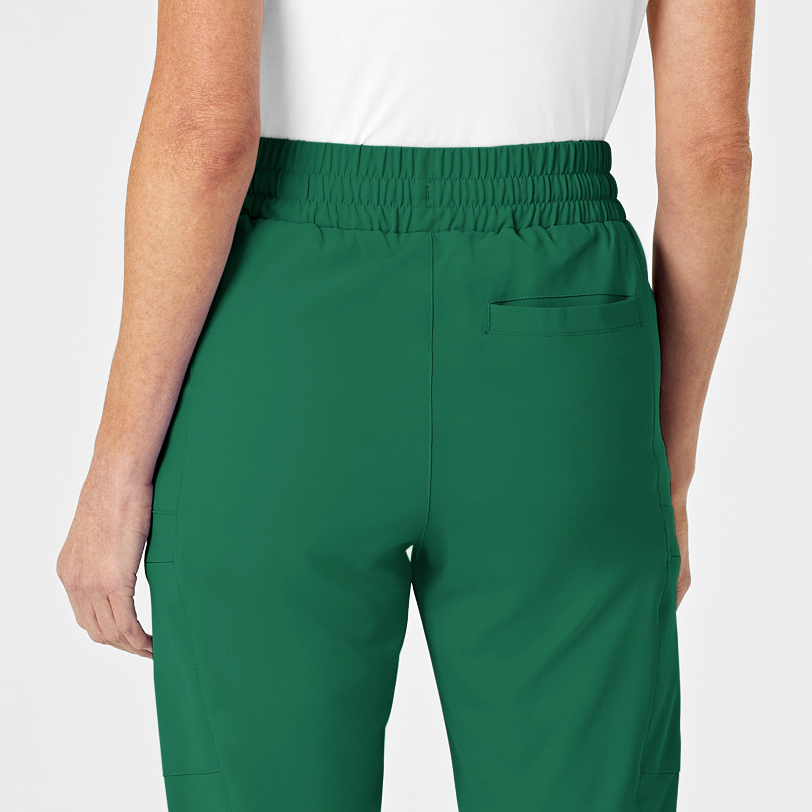 RENEW 5334 High Waist Slim Leg Scrub Pants Hunter
