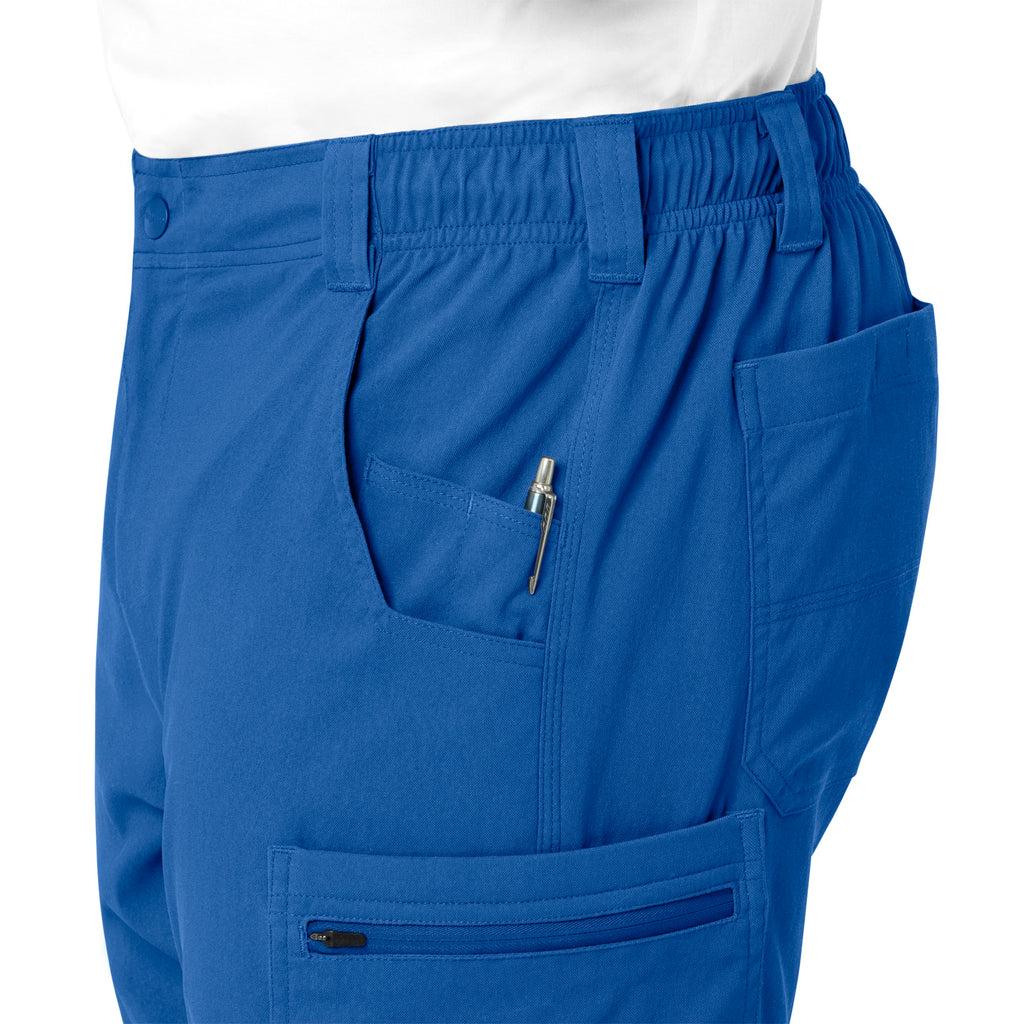 Rugged Flex Peak C55037 Men's Straight Leg Cargo Scrub Pants Royal