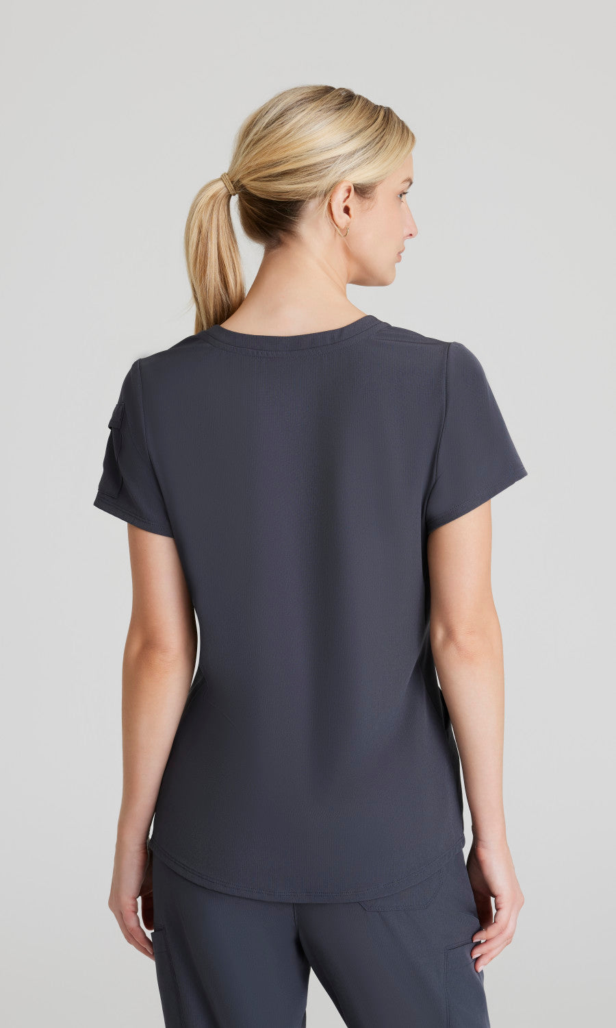 Skechers Vitality SKT225 Aura Scrub Top Pewter