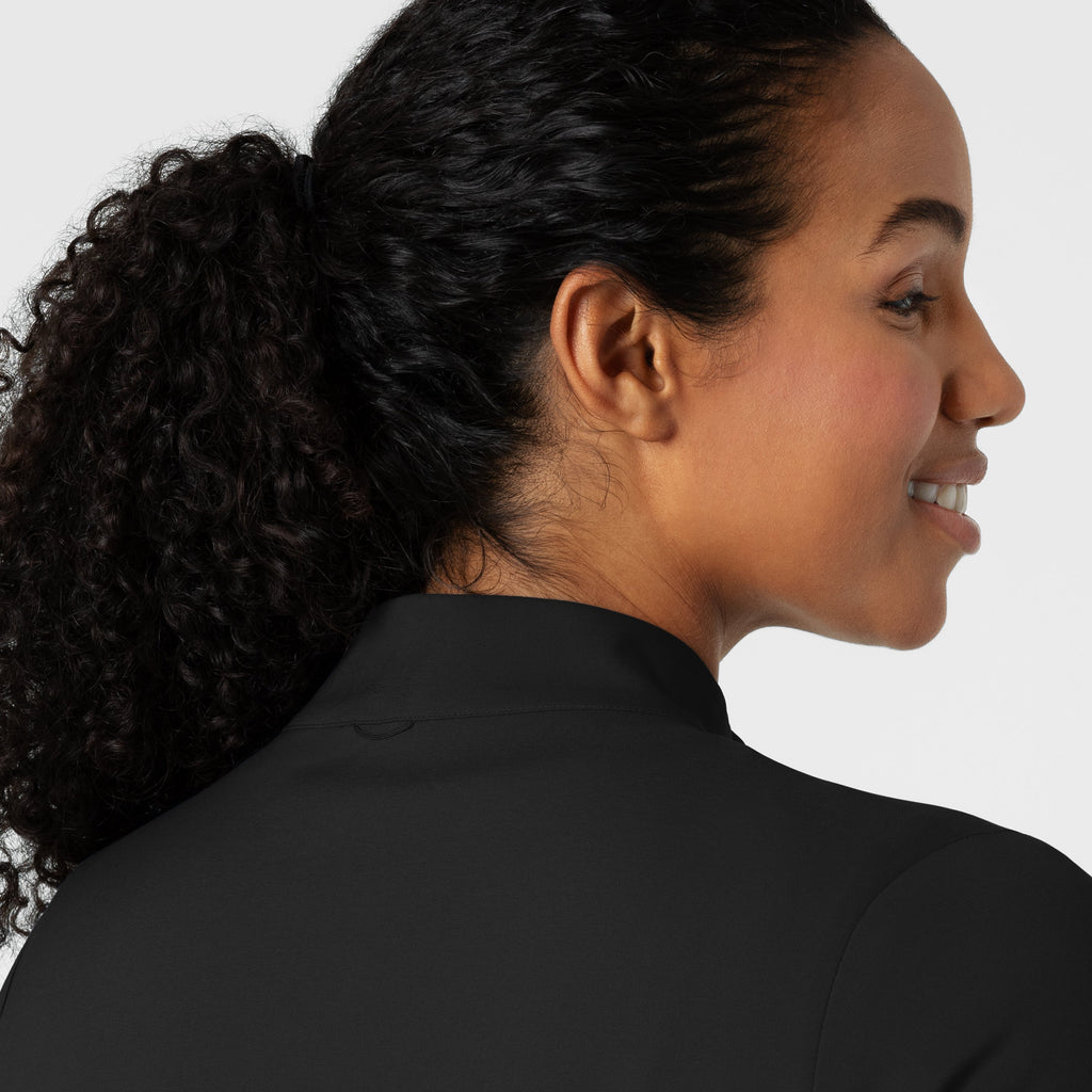 Boundless 8151 Warm Up Scrub Jacket Black