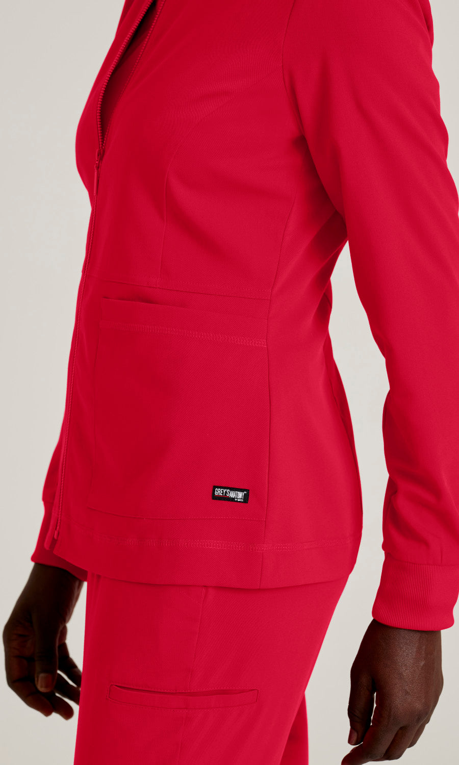 Grey's Anatomy Stretch GRSW017 Millie Jacket Scarlet Red