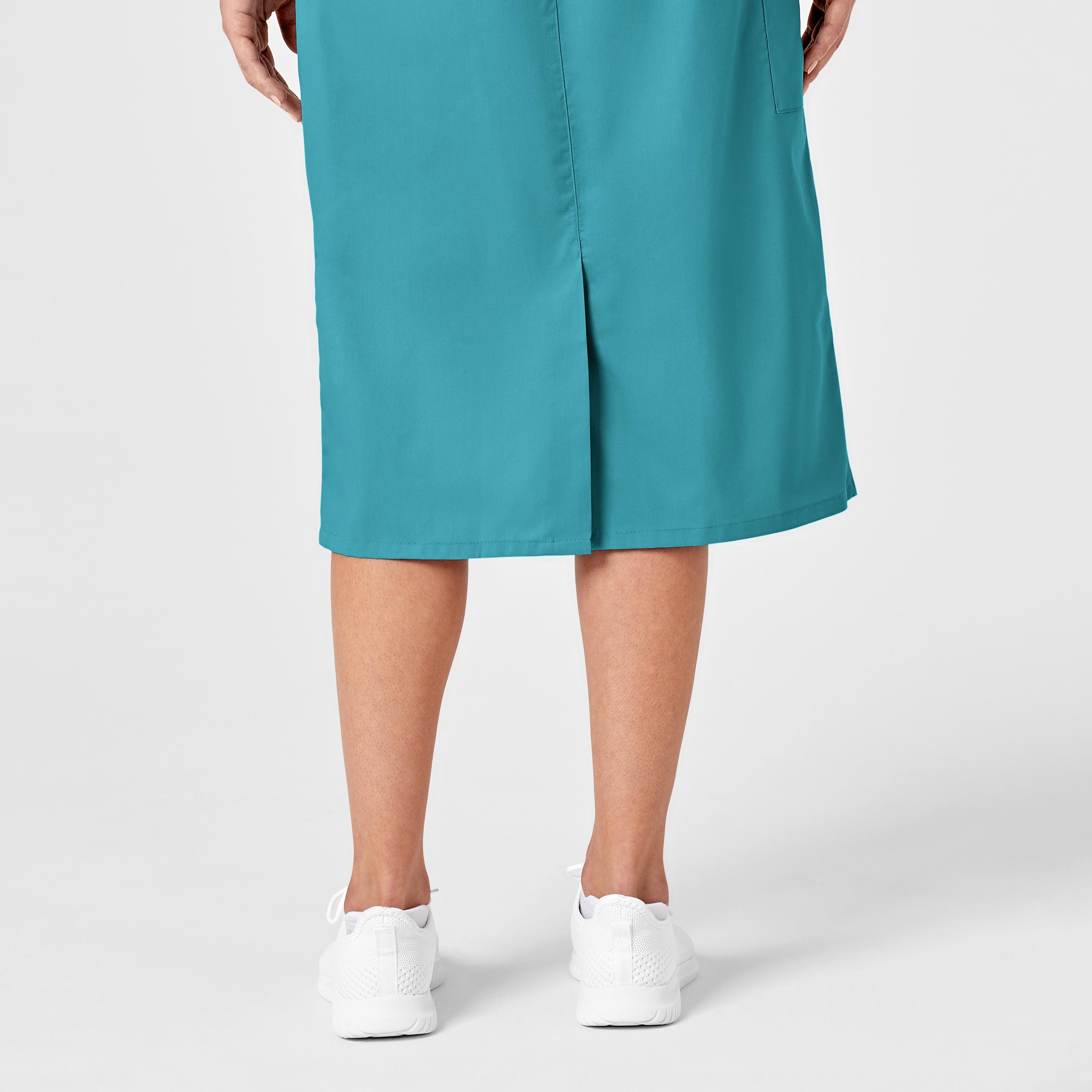 WonderWORK 701 Pull On Cargo Skirt Teal Blue
