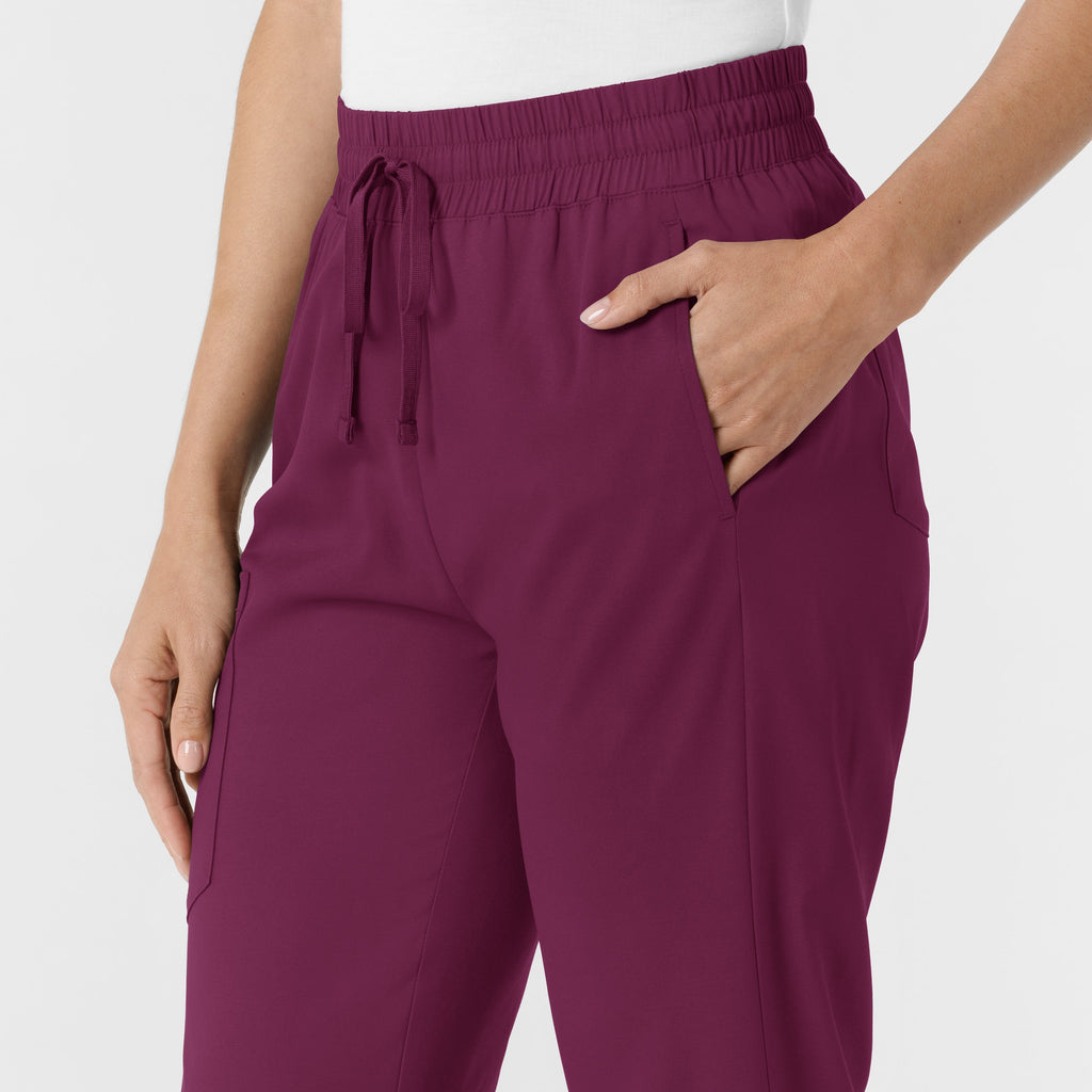 Boundless 5251 Bootcut Scrub Pants Wine