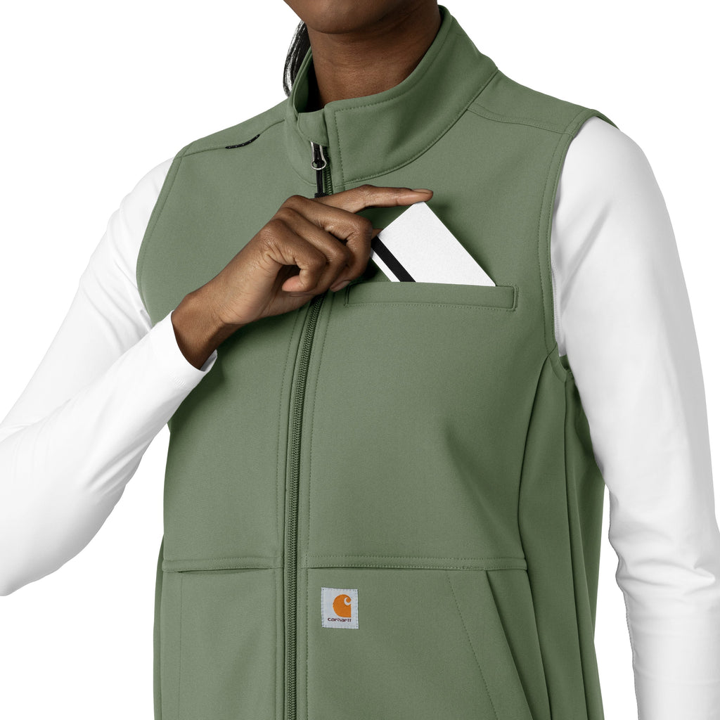 Rugged Flex C83023 Women's Bonded Fleece Vest Olive