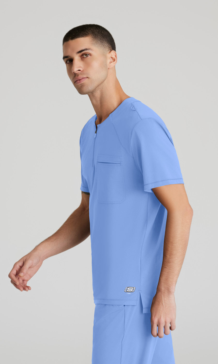 Skechers Slip-Ins Knits SKT229 Flex Knit Scrub Top Ciel Blue