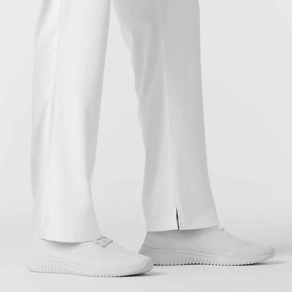 Boundless 5351 Men's Straight Leg Scrub Pants White