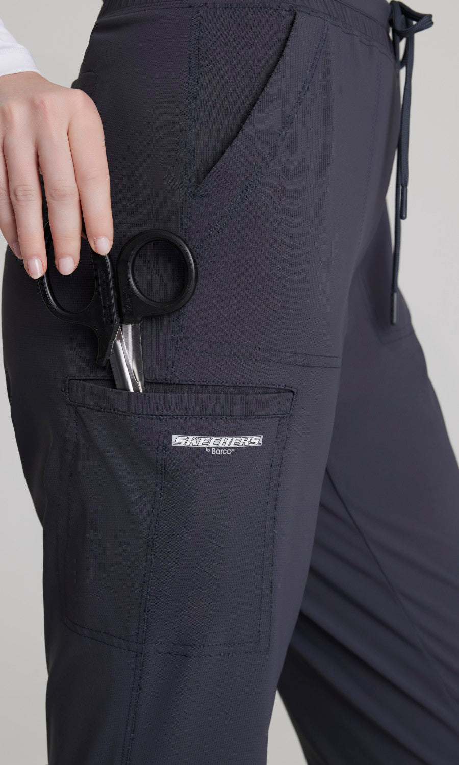 Skechers Slip-Ins Knits SKP668 Reach Knit Scrub Pants Pewter