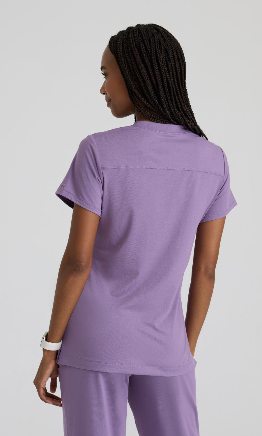 Barco One Performance Knits BOT209 Victory Knit Scrub Top Dusty Lavender