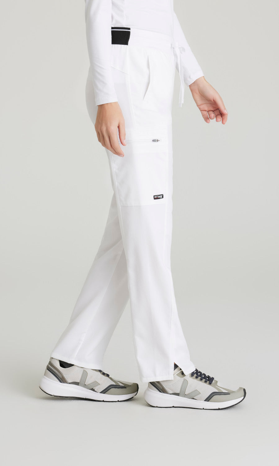 Grey's Anatomy Stretch GRSP500 Kim Scrub Pants White