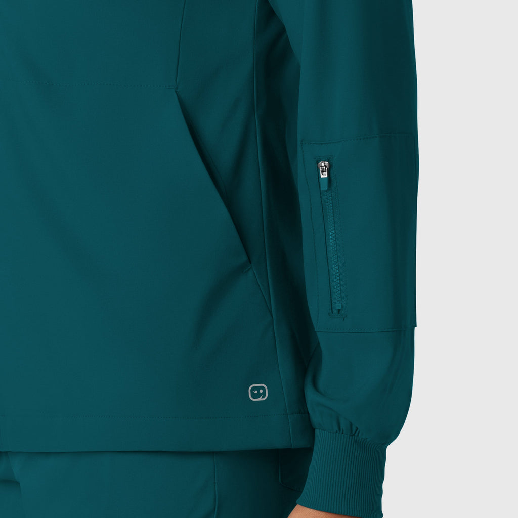Boundless 8151 Warm Up Scrub Jacket Caribbean
