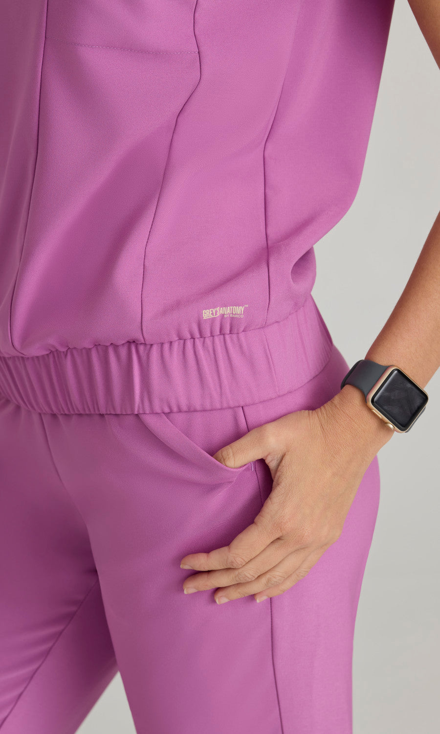 Grey's Anatomy Evolve GSST215 Perseverance Scrub Top Twilight Mauve