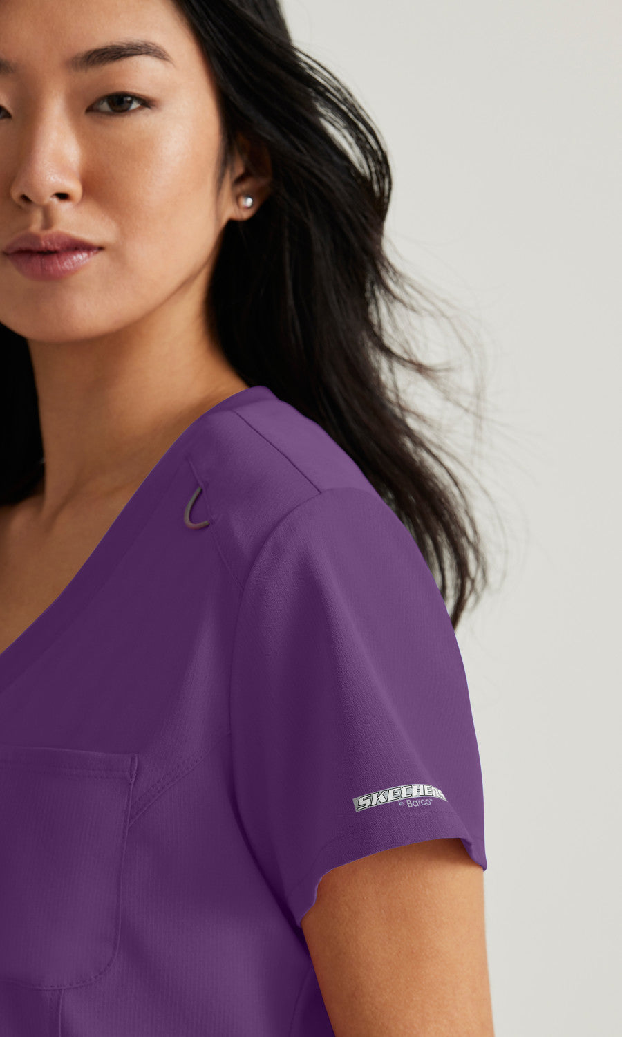 Skechers SKT147 Dignity Scrub Top Eggplant