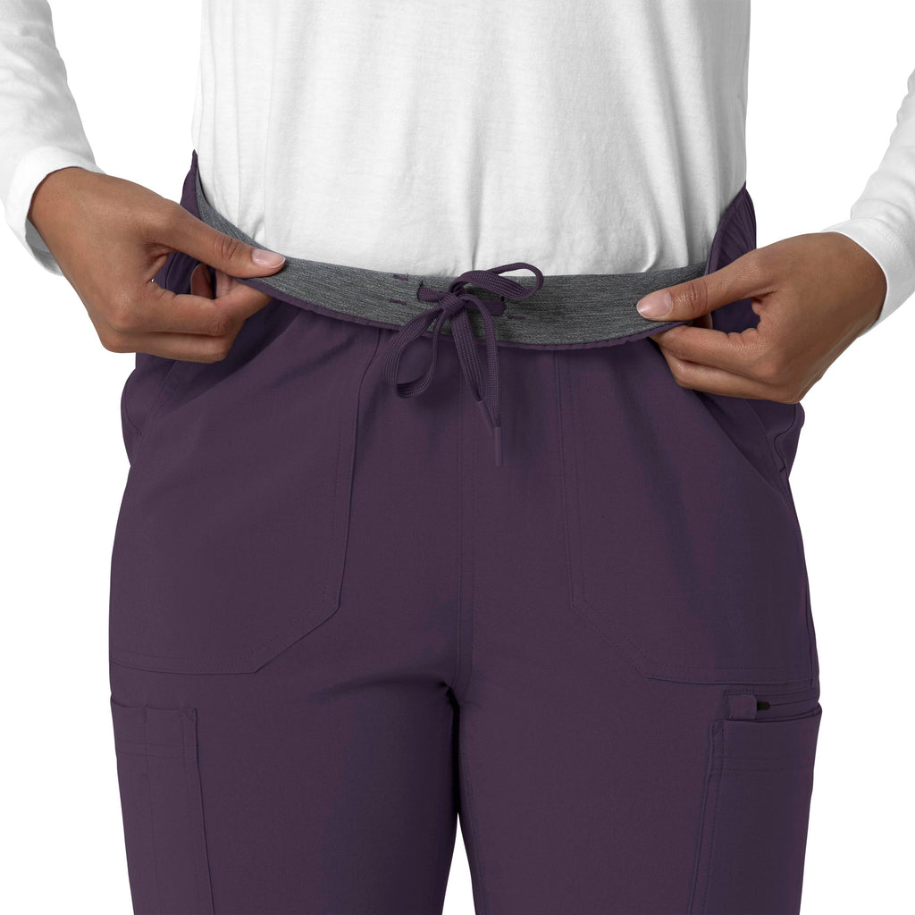 Force Cross-Flex C53210 Straight Leg Cargo Scrub Pants Black Plum