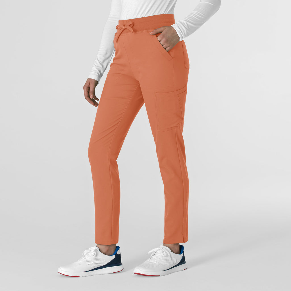 Thrive 5222 Cargo Straight Slim Leg Scrub Pants Terracotta
