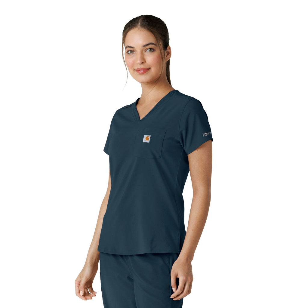 Force Cross-Flex C13410 Tuck-In Scrub Top Navy