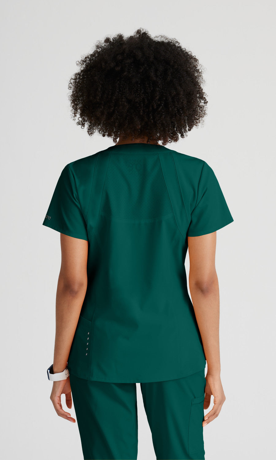 Barco One 5105 Racer Scrub Top Hunter Green