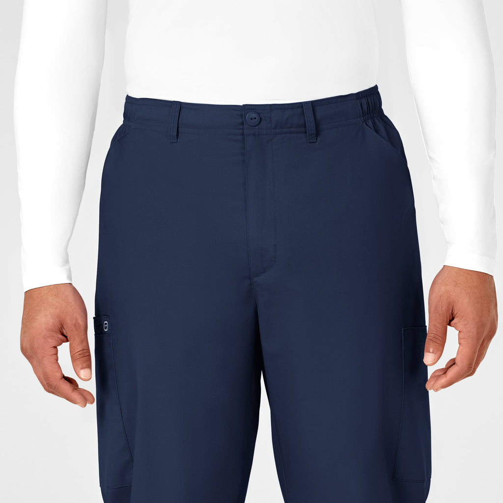 WonderWORK 503 Men's Cargo Scrub Pants Navy
