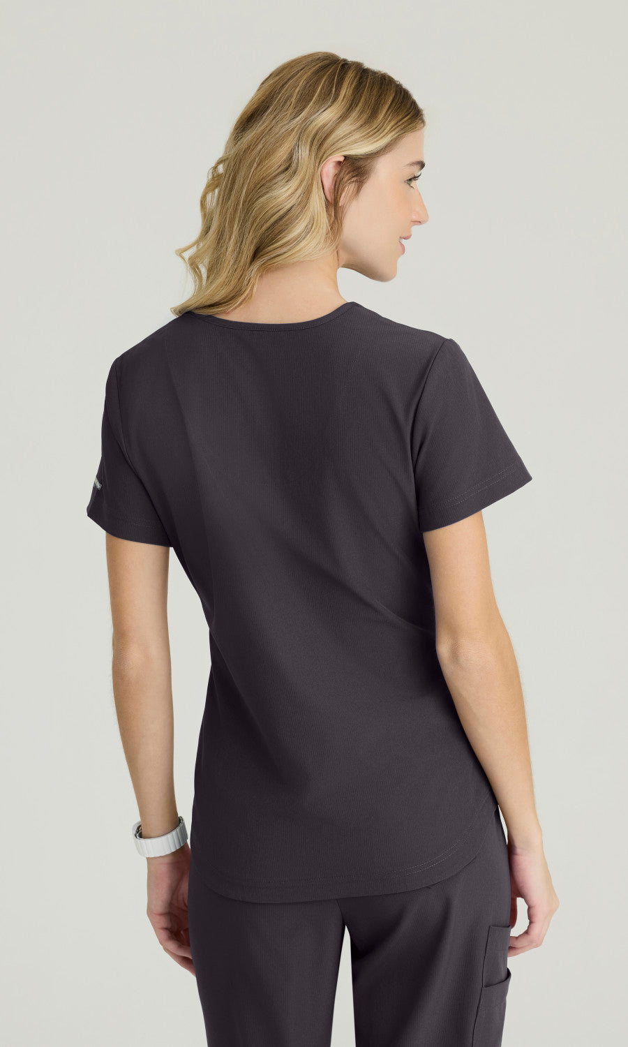 Skechers Vitality SKT092 Electra Scrub Top Pewter