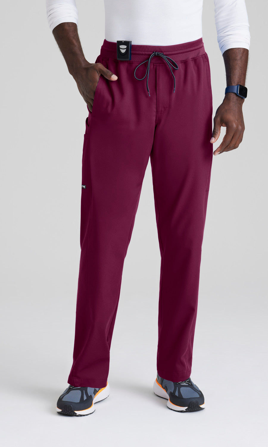 Grey's Anatomy Stretch GRSP617 Hudson Scrub Pants Wine