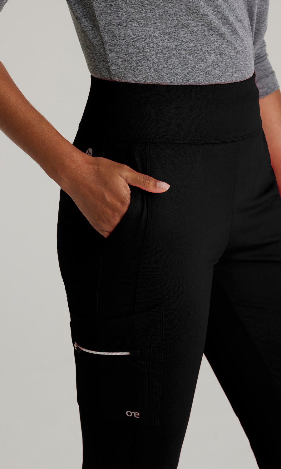 Barco One Performance Knits BOP645 Sprint Knit Scrub Pants Black