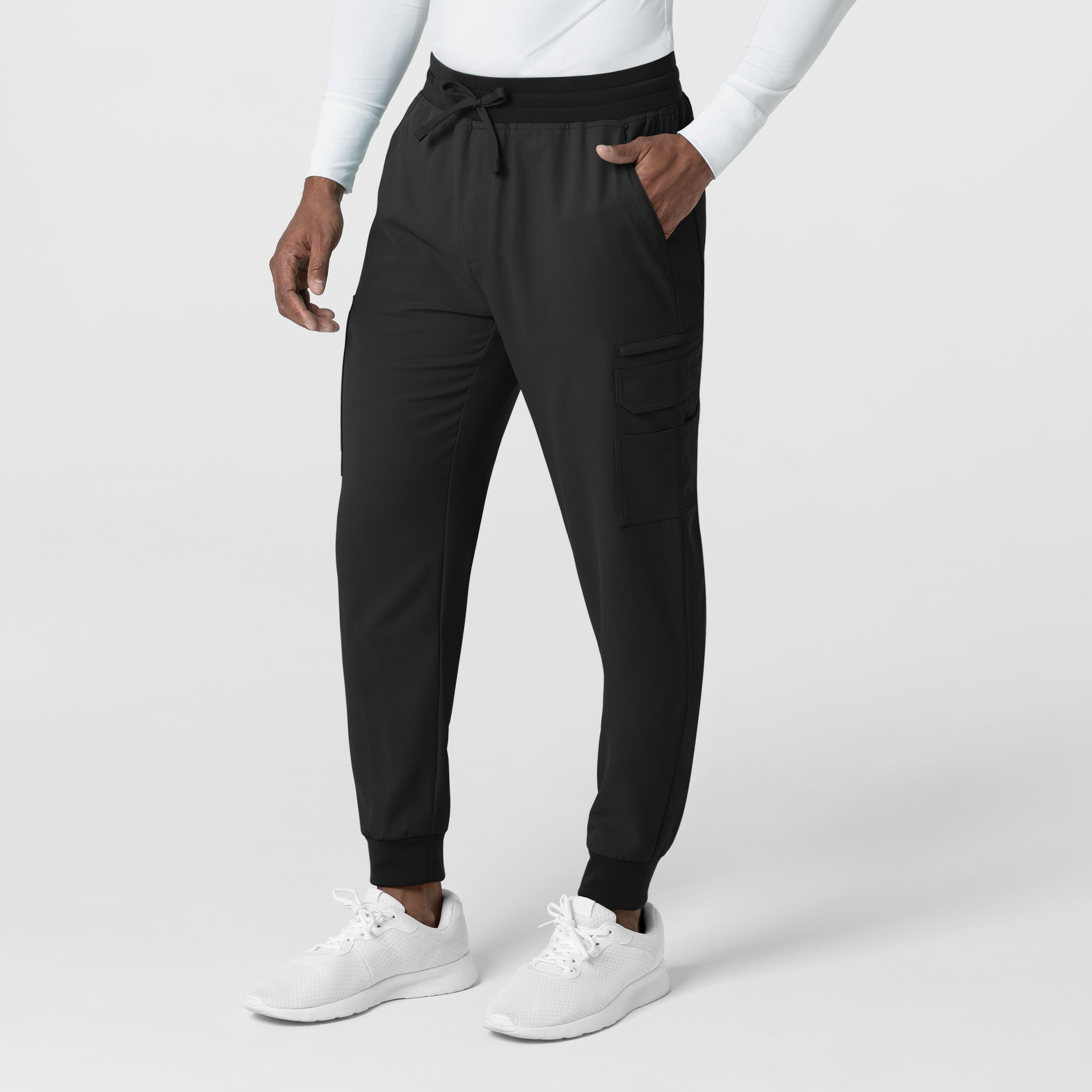 Thrive 5622 Men's Utility Jogger Scrub Pants Black