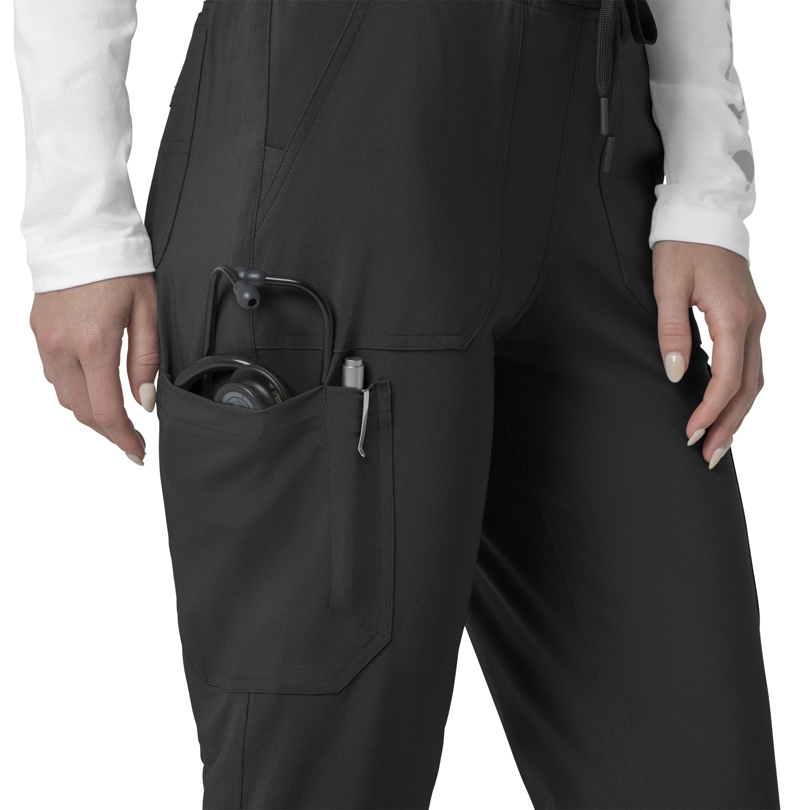 Force Cross-Flex C53110 Cargo Jogger Scrub Pants Black