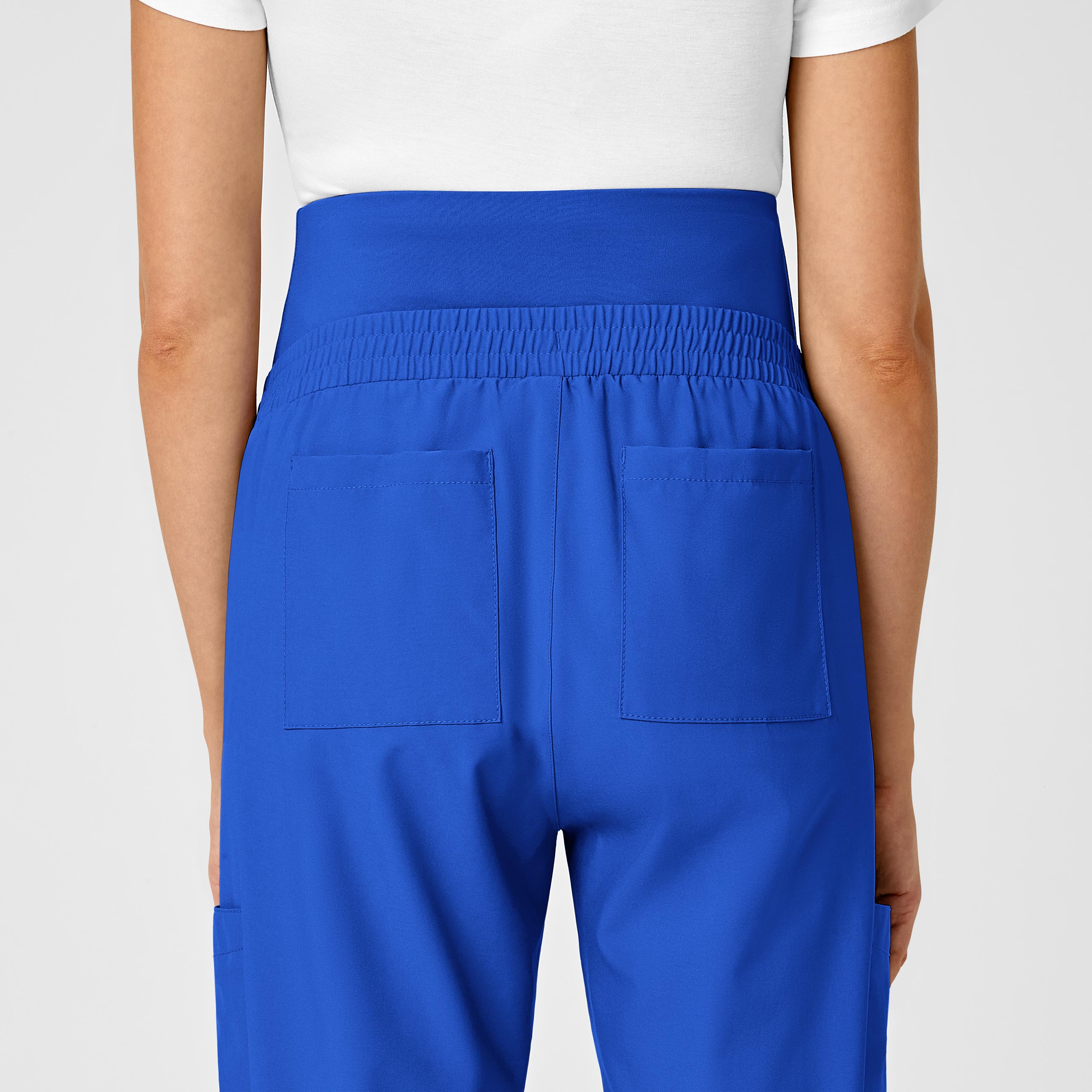 W123 5455 Maternity Jogger Scrub Pants Royal