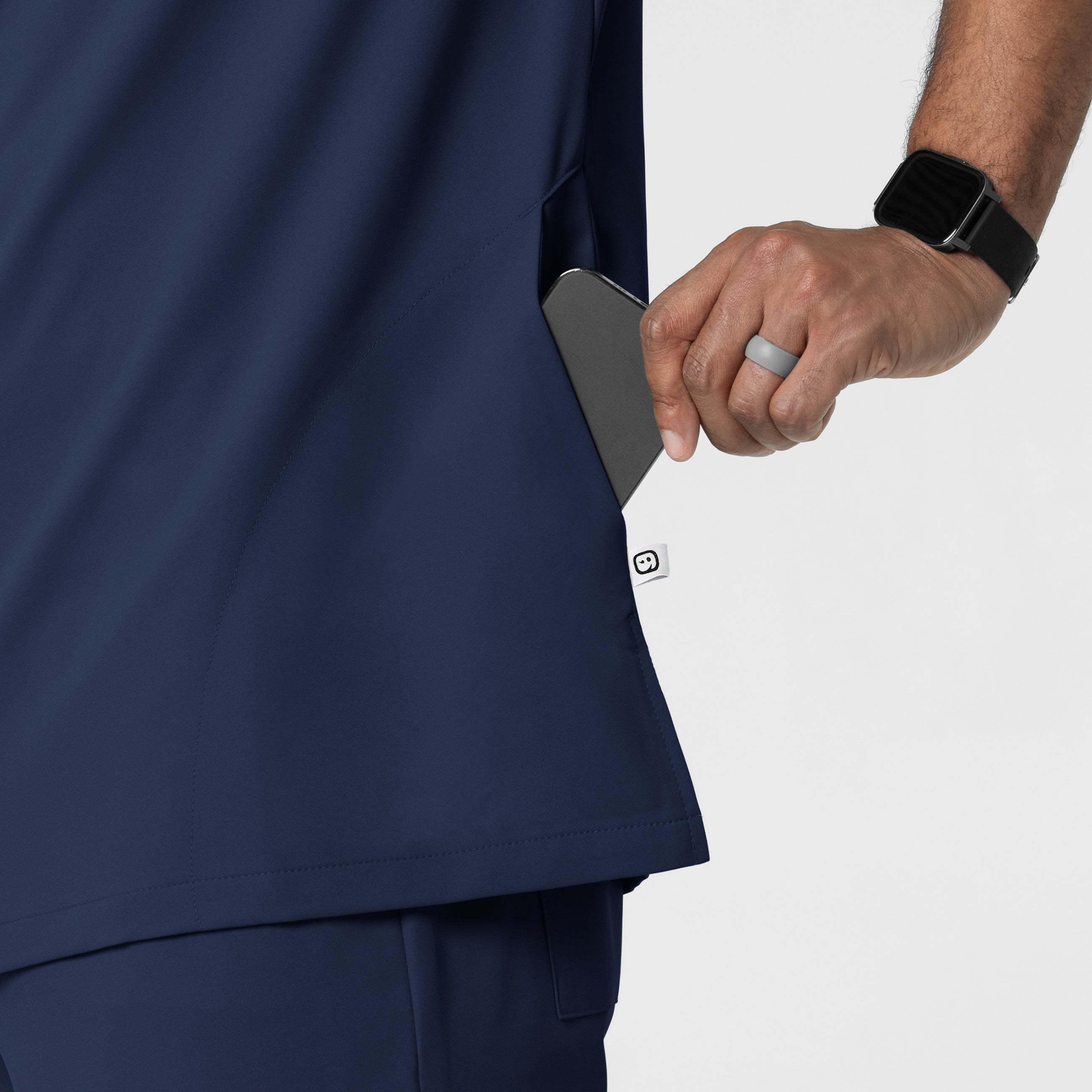 Thrive 6622 Men's Utility V-Neck Scrub Top Navy