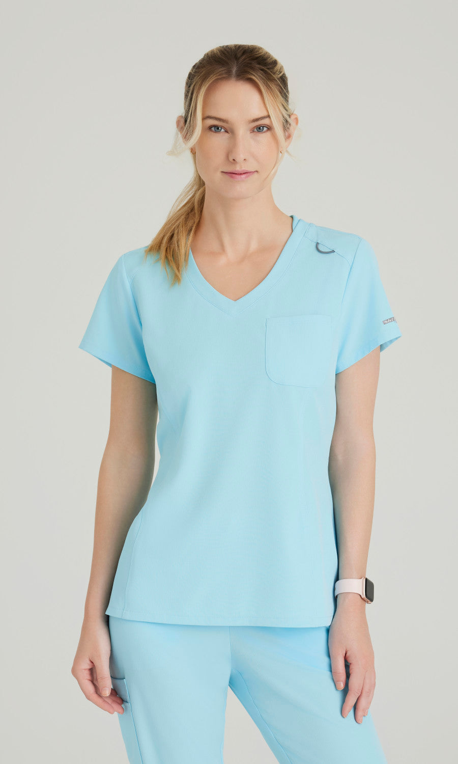 Skechers SKT147 Dignity Scrub Top Poolside Blue